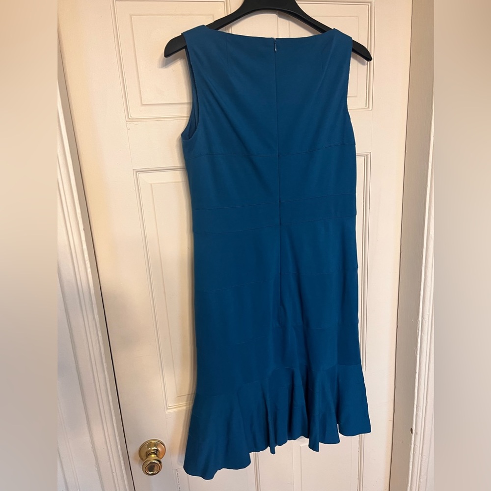 Akris Teal Sleeveless Dress Sz US 10 - Picture 3 of 5